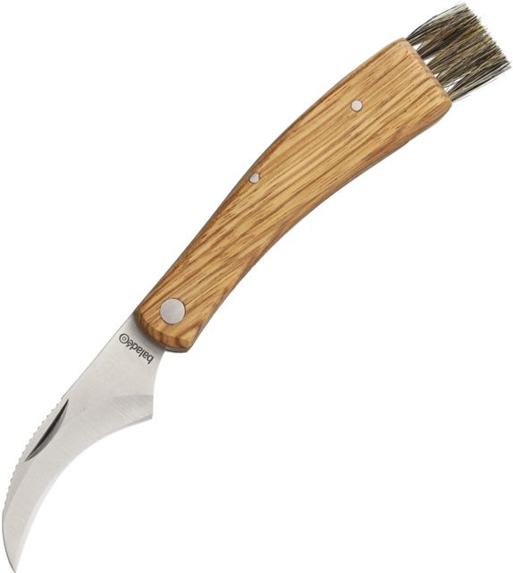 Baladeo Mushroom Knife Zebra Wood Folding Knife2.75inStainless SteelStandard EdgeBrownZebra Wood Handle