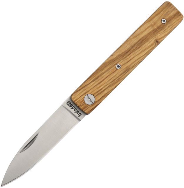Baladeo Papagayo Olive Wood Folder Folding Knife2.875in420 SteelOlive Wood Handle