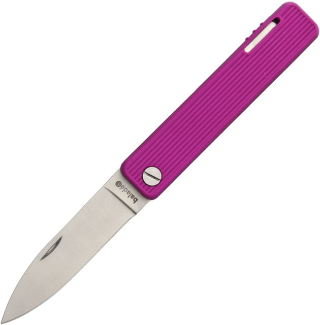 Baladeo Papagayo Purple Folder Folding Knife2.875in420 SteelPurpleTPE Plastic Handle
