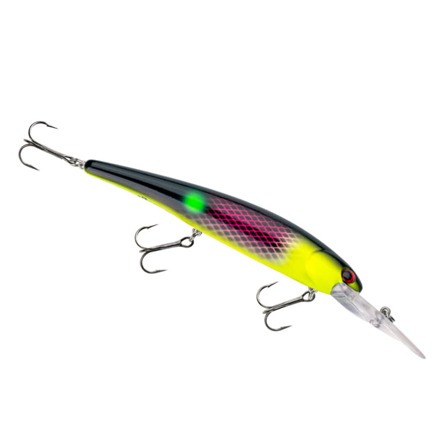 Bandit Bandit Suspending Minnow Jig 3/4oz 4.625in Blk Pink/YlwHd