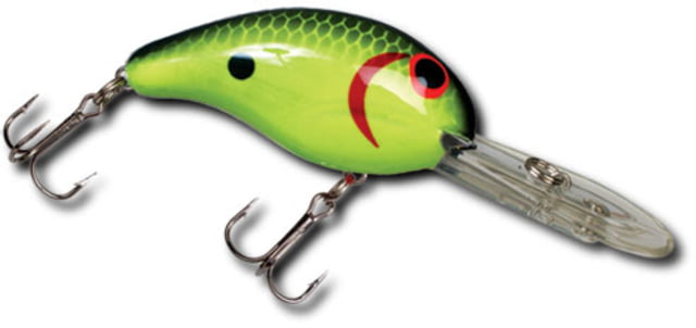 Bandit Bandit 300 Series Crankbait 2in 3/8oz Chartreuse Black Back Scales