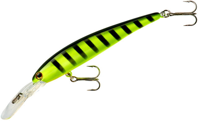 Bandit Bandit B-Shad Plug 3/8oz 3 1/2in Chartreuse Black Stripes