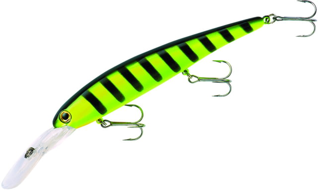 Bandit Walleye Deep Plug 5/8oz 4 3/4in Chartreuse Black Stripes