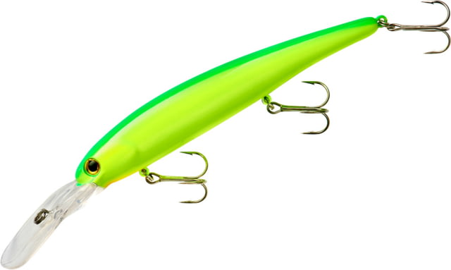 Bandit Walleye Deep Plug 5/8oz 4 3/4in Chartreuse/Green Back