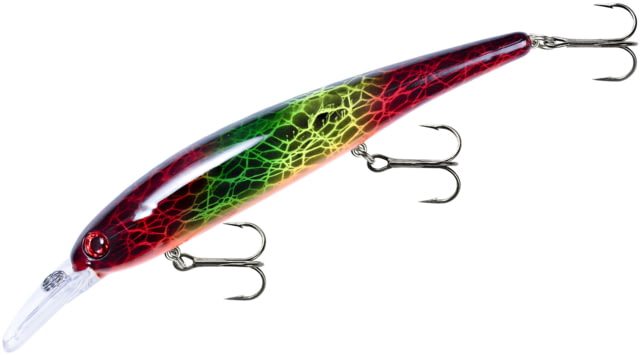Bandit Bandit Walleye Shallow Bait 4 3/4in 5/8oz Red Green Yellow Blacklace