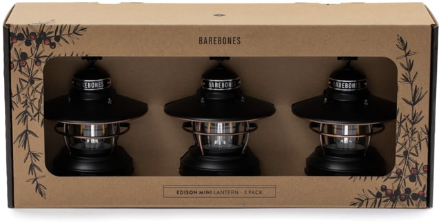 Barebones Edison Mini Lantern 3 Pack Antique Bronze