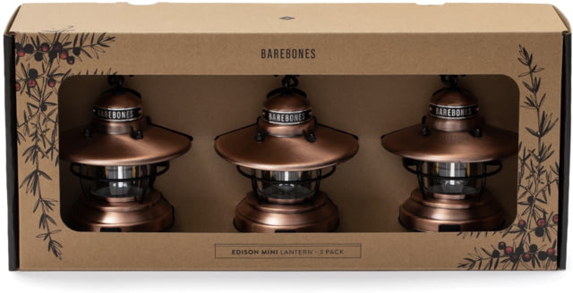 Barebones Edison Mini Lantern 3 Pack Copper