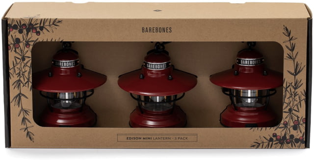 Barebones Edison Mini Lantern 3 Pack Red