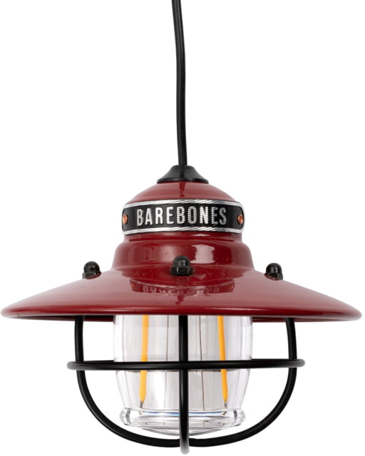 Barebones Edison Pendant Light Red