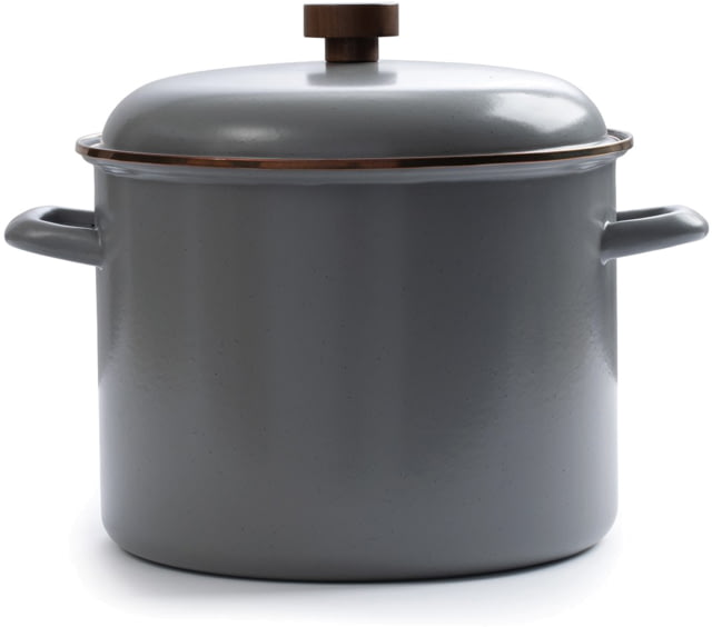 Barebones Enamel Stock Pot Slate Gray