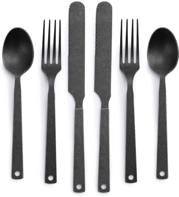 Barebones Flatware Set Matte Black