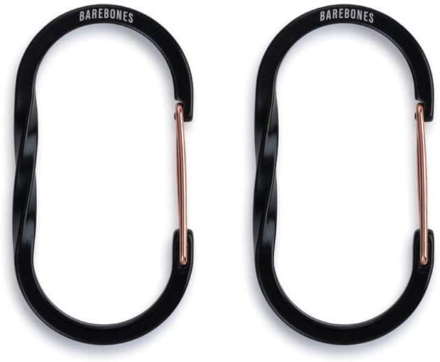Barebones Wiregate Carabiner Medium 2 Pack Black
