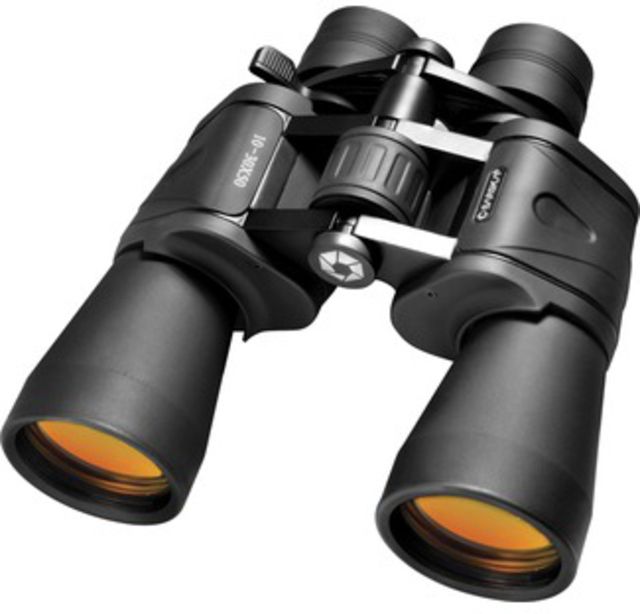 Barska Gladiator 10-30x50mm Porro Prism Zoom Binoculars Clam Pack Black