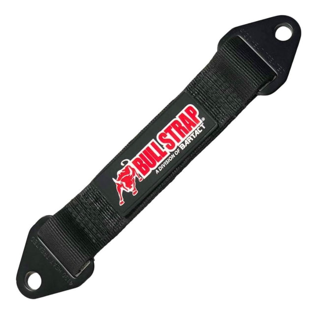 Bartact Bull Strap - Full 4 Layer Quad Wrap Suspension Limit Strap w/ 4130 Chromoly Heat Treated End Pieces Black 36"