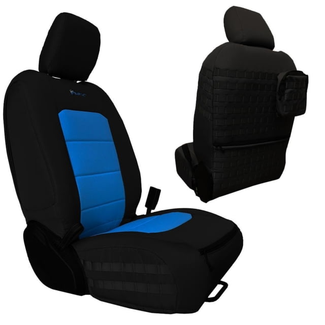 Bartact Front Seat Covers for a  plus Jeep Gladiator Black/Blue