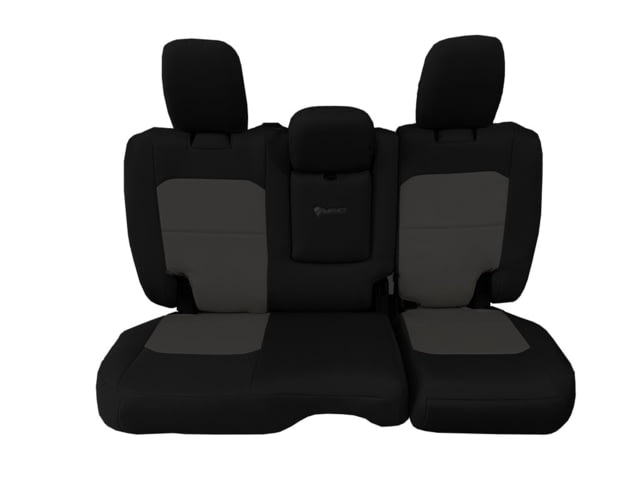 Bartact Jeep JLU Fold Down Armrest Seat Covers Rear Split Bench  plus Wrangler 4 Door Tactical Series Black/Graphite