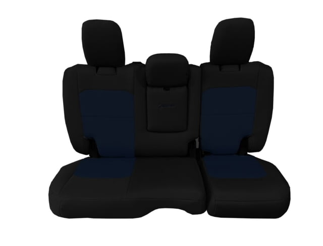 Bartact Jeep JLU Fold Down Armrest Seat Covers Rear Split Bench  plus Wrangler 4 Door Tactical Series Black/Navy