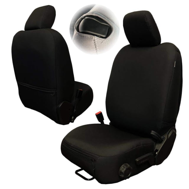 Bartact Jeep Seat Covers Rear Split Bench No Armrest  plus GLADIATOR 4 Door Baseline Performance Black
