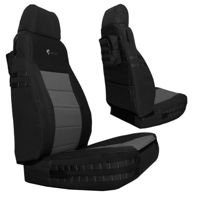 Bartact Jeep TJ Seat Covers Front 2003-2006 Wrangler TJ Tactical Series Black/Graphite