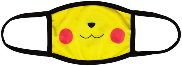 Bartact Kids Reversible 2 Ply Polyester Reusable Washable Face Mask Cover w/ Filter Slot Small Pokemon Pikachu