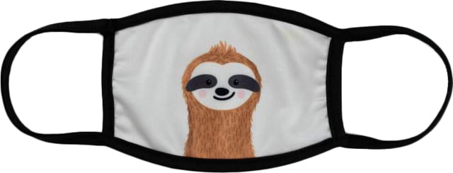 Bartact Kids Reversible 2 Ply Polyester Reusable Washable Face Mask Cover w/ Filter Slot Small Sloth