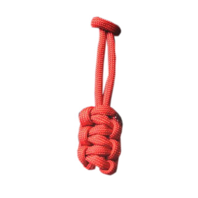 Bartact Paracord Zipper Pull w/ Key Ring Set of 5 Red