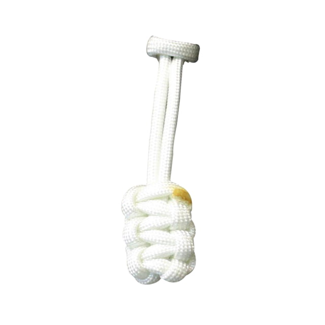 Bartact Paracord Zipper Pull w/ Key Ring Set of 5 White