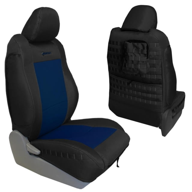 Bartact Tacoma Rear Bench Seat Covers 13-15 Toyota Tacoma Double Cab Tactical Series Black/Navy