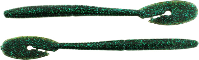 Bass Assassin BANG Lures Ding Dong 6in 15 per Pack Black Emerald 6