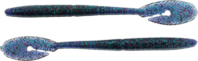 Bass Assassin BANG Lures Ding Dong 6in 15 per Pack Junebug/Red Glitter 6