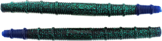 Bass Assassin BANG Lures Fat Job 5.25in 10 per Pack Junebug/Blue Tail 5.25