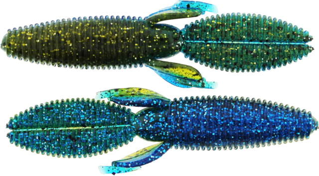 Bass Assassin BANG Lures Litl Skunk Ape 3.5in 10 per Pack Green Pumpkin Shadow 3.5