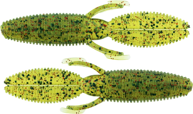 Bass Assassin BANG Lures Litl Skunk Ape 3.5in 10 per Pack Watermelon/Red Glitter/Blue Pearl 3.5