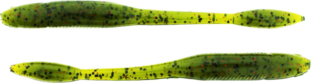 Bass Assassin BANG Lures Litl Tapper 4.5in 12 per Pack Watermelon/Red Glitter 4.5
