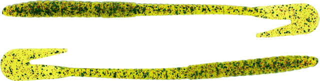Bass Assassin BANG Lures Rail Worm 7in 10 per Pack Watermelon/Red Glitter 7