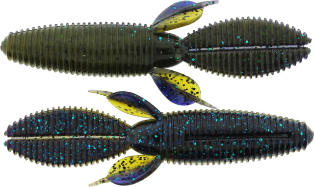 Bass Assassin BANG Lures Skunk Ape 4.25in 7 per Pack Grave Digger 4.25