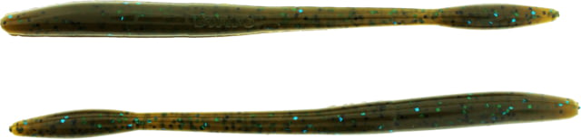 Bass Assassin BANG Lures Tapout 6in 12 per Pack Green Pumpkin/Blue Glitter 6