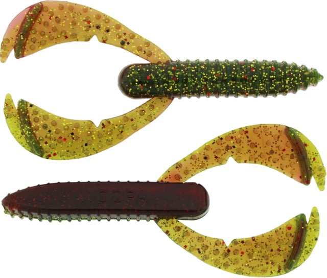 Bass Assassin BANG Lures Woopah Craw 4in 7 per Pack Lake Falcon 4