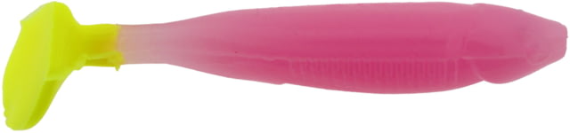 Bass Assassin Crappie Dapper Swimbait 2in 10 per Pack Pink/Limetreuese Tail 2