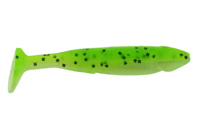 Bass Assassin Crappie Dapper Torpedo Shad Tail Swimbaits 10 2in Chartreuse Pepper Torpedo Shad