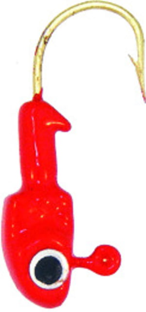 Bass Assassin Crappie Jighead 1/32 oz Number 4 Hook Red 6/Pack