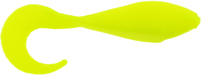 Bass Assassin Curly Shad Swimbait 2in 10 per Pack Limetreuse 2