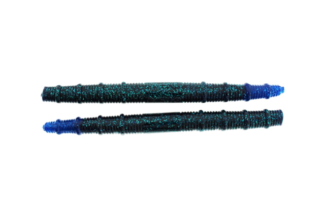 Bass Assassin Fat Job 5-1/4in 6ct Junebug/Blue Glitter Tail