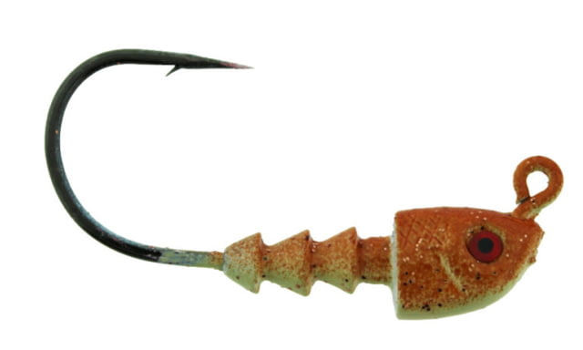 Bass Assassin JA Series Jighead 1/4 oz Hook 4/0 4/Pack New Penny 1/4 oz
