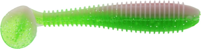 Bass Assassin Lures Litl Boss Swimbait 3.5in 6 per Pack Electric Chicken 3.5