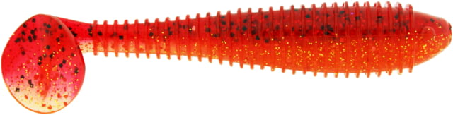 Bass Assassin Lures Litl Boss Swimbait 3.5in 6 per Pack Fire Claw 3.5