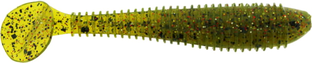 Bass Assassin Lures Litl Boss Swimbait 3.5in 6 per Pack Watermelon Red Magic 3.5