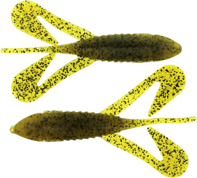 Bass Assassin Lures Logger Toad Topwater 4in 5 per Pack Green Pumpkin 4