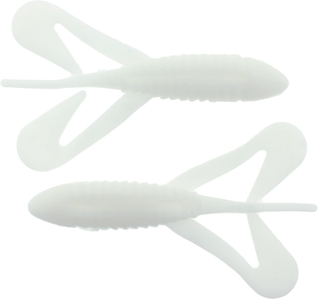 Bass Assassin Lures Logger Toad Topwater 4in 5 per Pack White 4