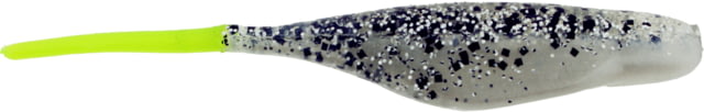 Bass Assassin Lures Shad 3in 10 per Pack Salt & Pepper Silver Phantom/Chartreuse Tail 3